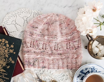 Knitting Pattern: Victoria Sponge Hat / Hat Knitting Pattern/ Textured Hat Pattern / Digital Knitting Pattern