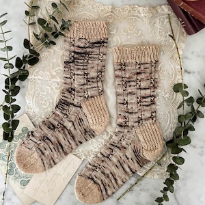 Knitting Pattern: Grumpy/Sunshine Socks / Sock Knitting Pattern/ Textured Sock Pattern / Digital Knitting Pattern