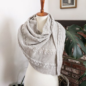 Knitting Pattern: Plenitude Shawl / Shawl Knitting Pattern/ Textured Shawl Pattern / Digital Pattern