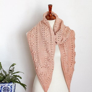Knitting Pattern: Miramar Scarf / Scarf Knitting Pattern/ Textured Scarf Pattern / Digital Knitting Pattern