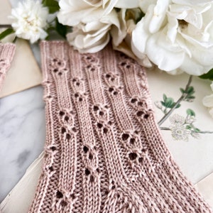 Knitting Pattern: Baluster Socks / Lacy knit socks, lace knitting pattern for sock, PDF download for knitting image 6