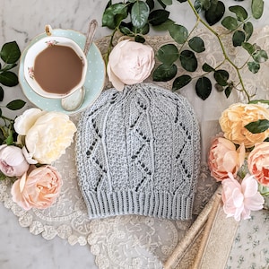 Knitting Pattern: Snuggery Hat / Hat Knitting Pattern/ Textured Hat Pattern / Digital Knitting Pattern