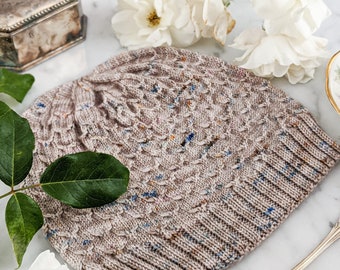 Knitting Pattern: Galette Hat / Hat Knitting Pattern/ Textured Hat Pattern / Digital Knitting Pattern