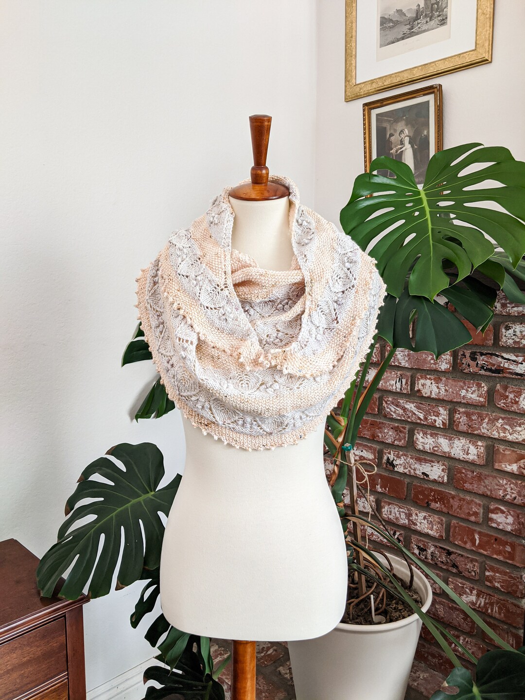 Knitting Pattern: Shortbread Shawl / Digital Knitting Pattern, Crescent ...