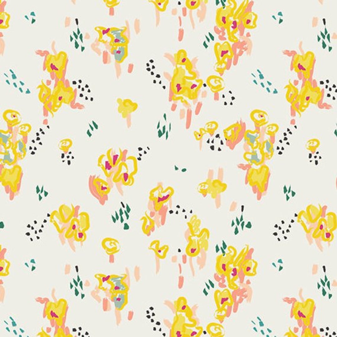 Saccharine Lemon Art Gallery Cotton Fabric Premium Cotton Etsy