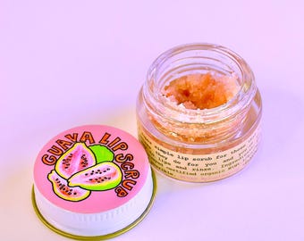 Guava Lip Scrub. natürliches Schönheits-Frucht-Peeling