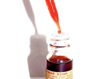 Liquid Blush . ultra natural hibiscus tinted cheek oil, plant makeup