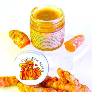 Kurkuma-Honig-Gesichtspeeling Peeling-Hafer, Sanddornöl & Ringelblume