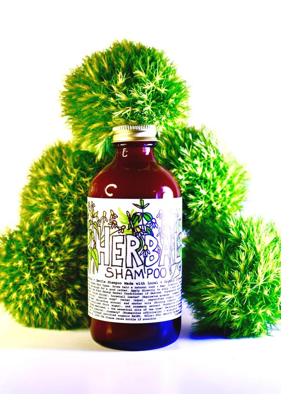 Herbal Shampoo . ultimate natural botanical hair care with nettles and chamomile