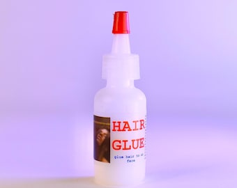 Pegamento para el cabello. Gel ultra natural a base de plantas para pegar el cabello al rostro.