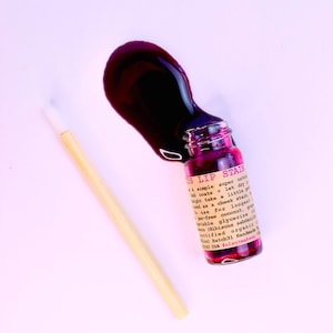 Hibiscus Lip Stain . ultra natural purple tinted lip gloss
