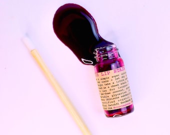 Hibiscus Lip Stain . ultra natural purple tinted lip gloss