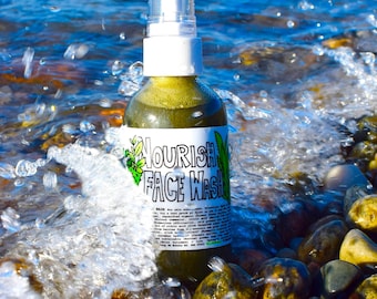 Nourish Face Wash. Naturlig skönhetsrengöring med gurka, träkol, nässlor och aloe vera.