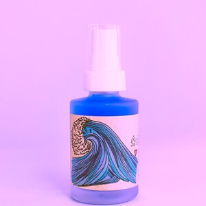 Ocean Blossom Elixir . natural botanical face mist, oil free serum made with plants image 2