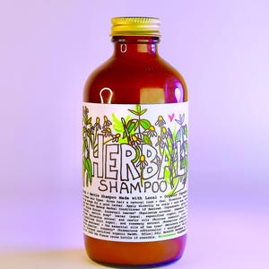 Herbal Shampoo . ultimate natural botanical hair care with nettles and chamomile image 3