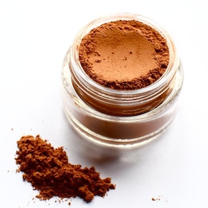 Cocoa Rose Blush Powder . all natural plant based contouring makeup powder
