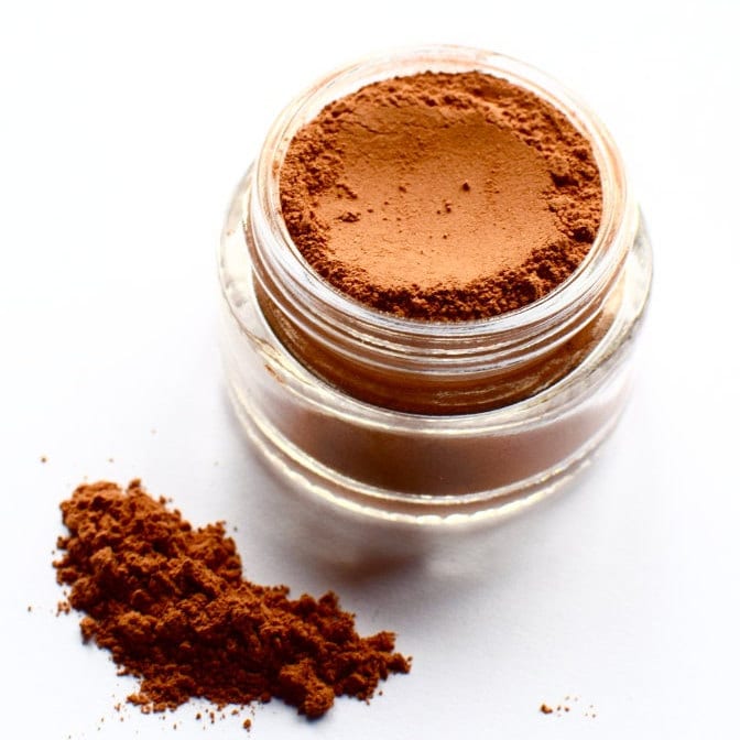 Cocoa Rose Blush Powder . all natural plant based contouring makeup powder