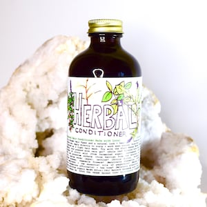 Herbal Conditioner . super natural hair care aftermath made with plants!