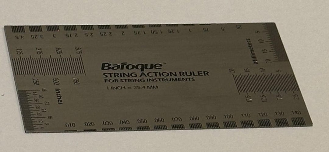 Aktion Ruler Baroque String Action Ruler in Stainless Steel - Like New - Etsy