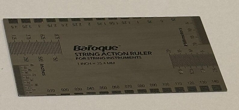 Baroque String Action Ruler in Stainless Steel - Like New - Etsy