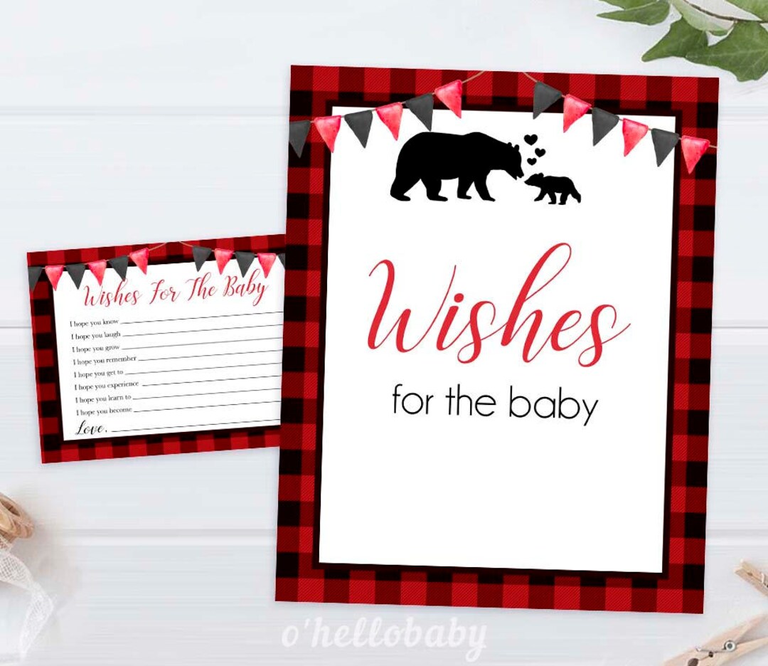 Printable Baby Shower Games Printable Wishes for the Baby - Etsy