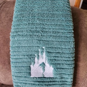 Embroidered Castle Bathroom Towels- Embroidered Castle Towel