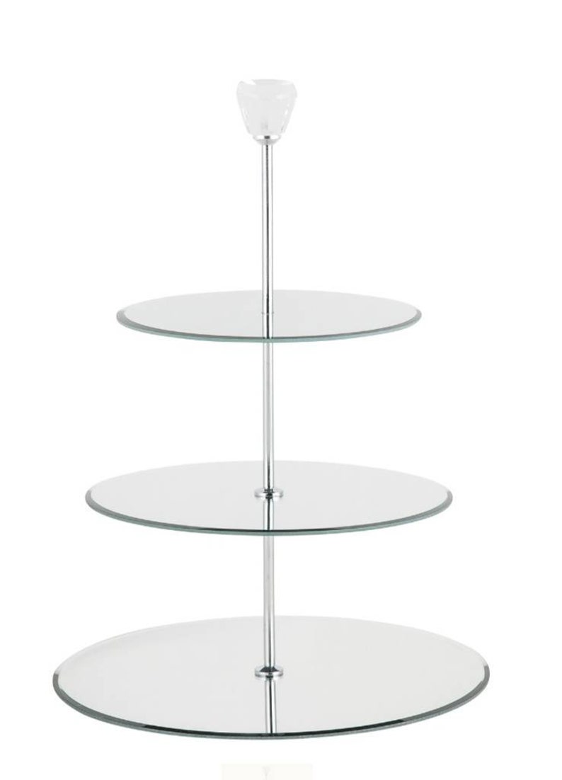 Silver Mirror Cake Stand Sofreh Aghd