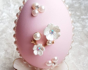 Pink Decorative egg can be used for  easter decoration,  haftsin egg , soften aghd