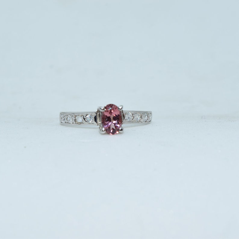Promise Ring SILVER RING Natural TOURMALINE Engagement Ring tourmaline Silver Ring Anniversary Ring. Wedding Ring Solitaire Ring