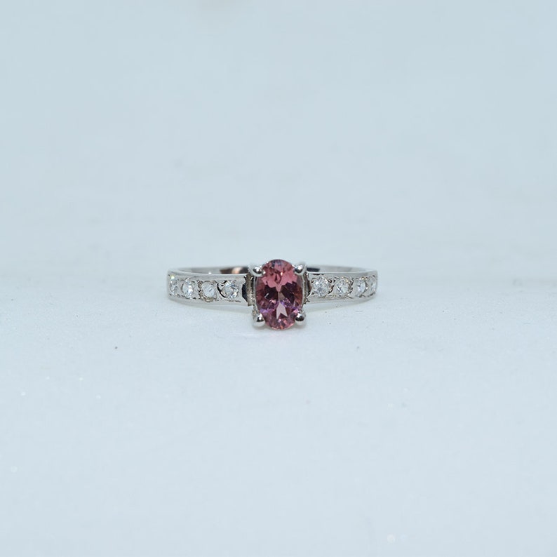 Promise Ring SILVER RING Natural TOURMALINE Engagement Ring tourmaline Silver Ring Anniversary Ring. Wedding Ring Solitaire Ring
