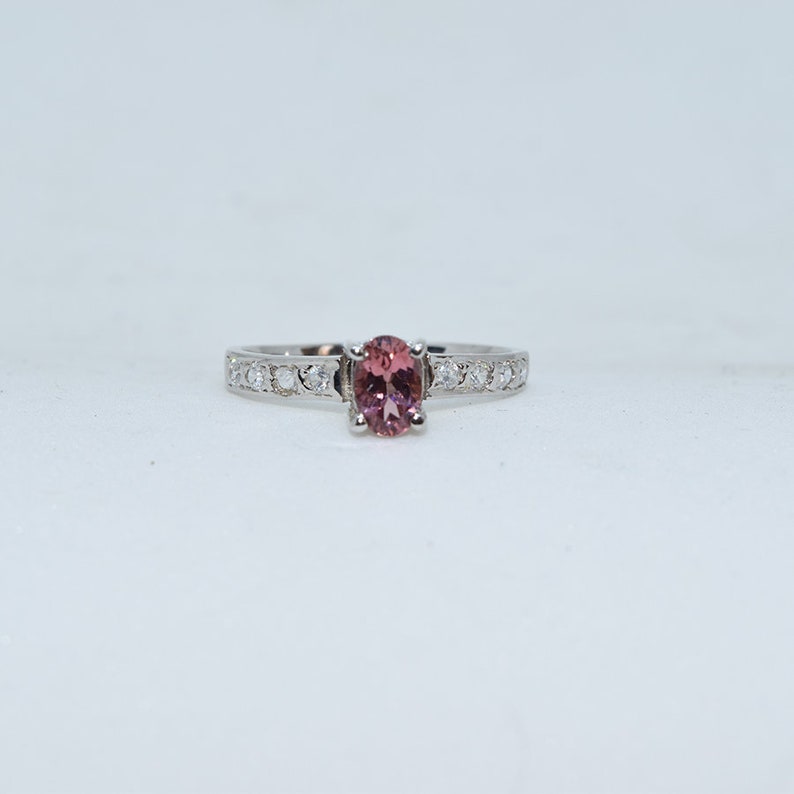 Promise Ring SILVER RING Natural TOURMALINE Engagement Ring tourmaline Silver Ring Anniversary Ring. Wedding Ring Solitaire Ring