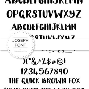 Joseph Script Font Instant Download Digital Artwork | Etsy