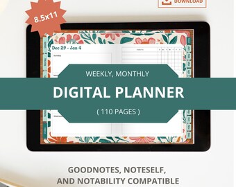 Weekly 2025 Digital Life Planner - Sunday Start