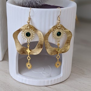 Earrings/Jewelry/Dangle Earrings/Gift/Green Earrings/Fashion Earrings