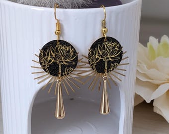 Fashion earrings/dangle earrings/black earrings/handmade earrings/women's gift/mom's gift