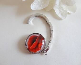 For table/accessory bag/purse is handmade/poppy/flower/gift woman