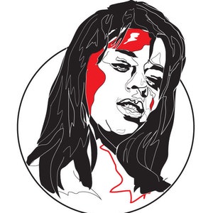 Sidney Prescott &#39;Scream&#39; - Black and White Art Print - Blood - Final Girl