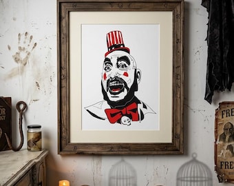 Captain Spaulding - House of 1000 Corpses - Cinema - Horror - Art Print