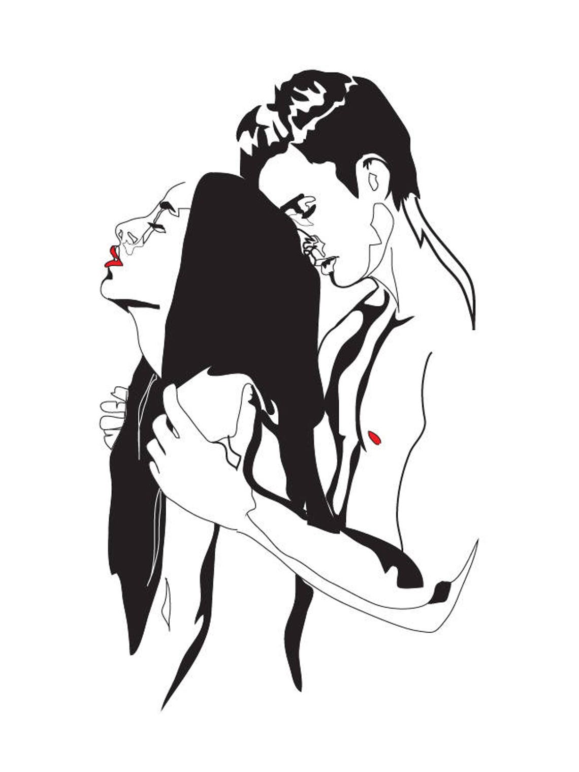 hold-on-black-and-white-erotic-art-print-etsy