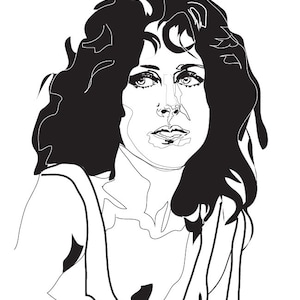 Grace Slick - Graphic Art Print - Music - Singer - 70s
