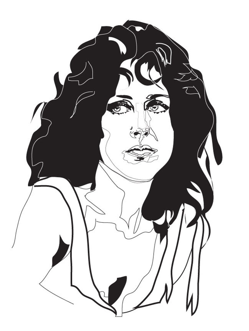 Grace Slick Graphic Art Print Music Singer 70s - Etsy Israel