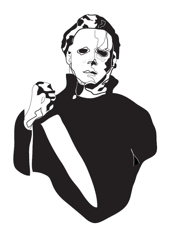 Michael Myers Halloween Cinema Horror Art Print 70s - Etsy Canada