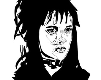 Lydia Deetz - Beetlejuice - Cinema - Horror - Art Print - 90s