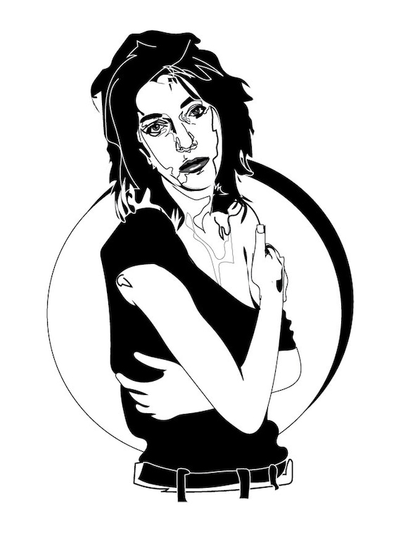 Patti Smith - Graphic Art Print - Music - Singer - Etsy Israel