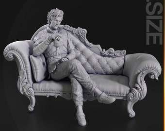 Charming Vampire Model Kit | Resin 3D Print | NomNom Figures | Gaming Sculpture | UNPAINTED