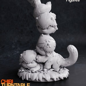 Chibi Bison | Resin 3D Print | NomNom Figures | Display Figure | Unpainted or Hand painted