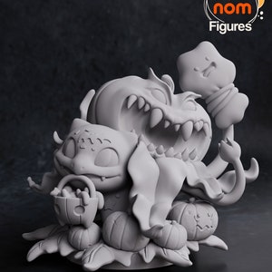Chibi Bisa Halloween-diorama | Hars 3D-printen | DIY-KIT | NomNom-cijfers