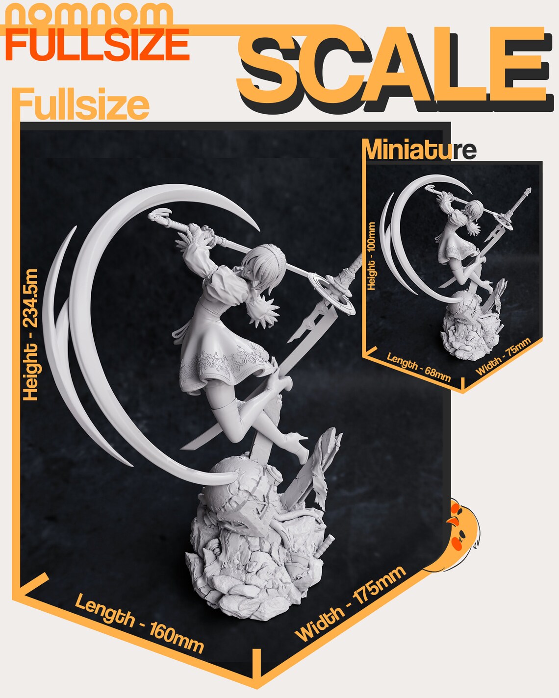 Android Figure Resin 3D Print Anime Sculpture DIY KIT - Etsy