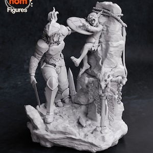 The Slayer Statue | Resin 3D Print | NomNom Figures | Display Figure | Unpainted or Hand painted