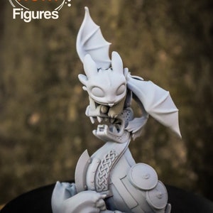Chibi Dragon | Resin 3D Print | NomNom Figures | Display Figure | Unpainted or Hand painted
